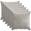 vidaXL Prevleka za blazino 6 kos HOUTEN Svetlo siva 70 x 70 cm