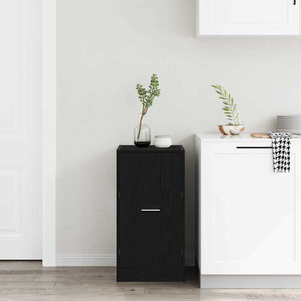 vidaXL Apotekarska omarica Črni hrast 40 x 41 x 77.5 cm