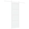 vidaXL Drsna vrata ORKDAL 73,5 x 198,5 cm Inženirski les Bela