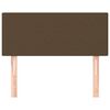 vidaXL Posteljno vzglavje temno rjavo 80x5x78/88 cm blago