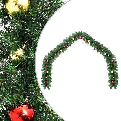 vidaXL Božična girlanda okrašena z bučkami 10 m