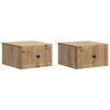vidaXL Stenski nočni omarici 2 pcs Artisan hrast 33 x 34,5 x 20 cm