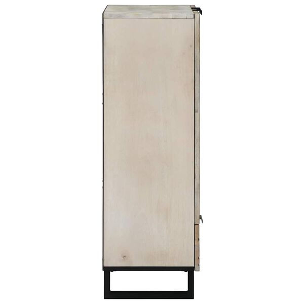 vidaXL Omare in policami za shranjevanje medijev Bela in črna