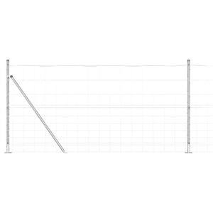 vidaXL Steber ograje. Cinkano 25 x 1,2 m Jeklo