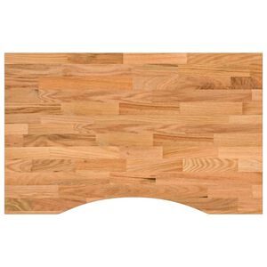 vidaXL Mizna plo&scaron;ča rjava 80x50x2,5 cm trdna hrastovina pravokotna