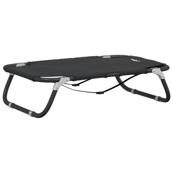 vidaXL Pasja postelja antracit oxford tkanina in jeklo