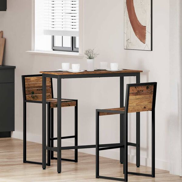 vidaXL miza Star les 100 x 40 x 100,5 cm Inženirski les in jeklo