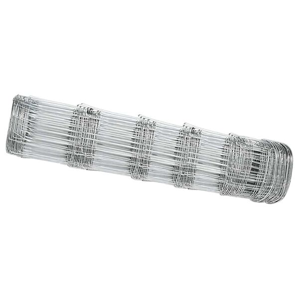 vidaXL Pašna ograja srebrna 25 x 0.8 m Pocinkano jeklo