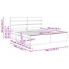 vidaXL Konstrukcija postelje Črna 200 x 200 cm Masivno borovo les