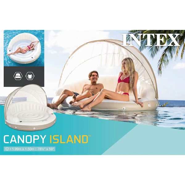 Intex Blazina za bazen otok s streho 119x150 cm 58292 EU