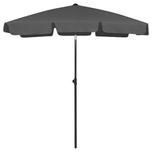 vidaXL Senčnik za na plažo antraciten 180x120 cm