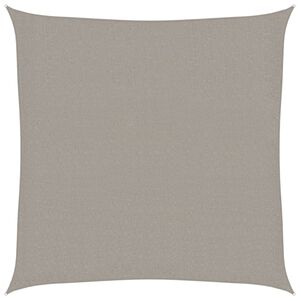 vidaXL Senčno jadro 160 g/m&sup2; kvadratno svetlo sivo 3x3 m HDPE