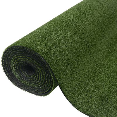 vidaXL Umetna trava 1,5x5 m/7-9 mm zelena