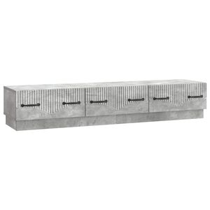 vidaXL TV omarica Betonsko siva 147 x 34,5 x 27 cm Inženirski les