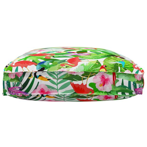 vidaXL Blazina za sedež palete Cvetlični večbarvno 120 x 80 x 12 cm