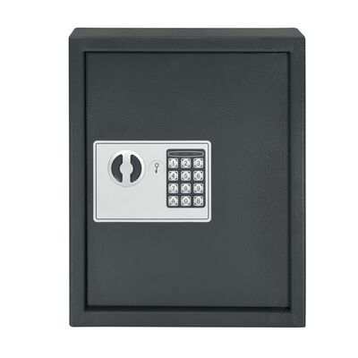 vidaXL Sef za ključe temno siv 30x10x36,5 cm