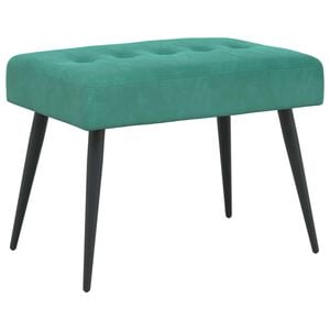 vidaXL Klop s gumbnim oblazinjenjem Turkizna 60 x 40 x 45 cm Žamet