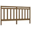 vidaXL Posteljno vzglavje medeno rjavo 206x4x100 cm trdna borovina