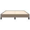 vidaXL Posteljni okvir brez vzmetnice taupe 140x190 cm blago