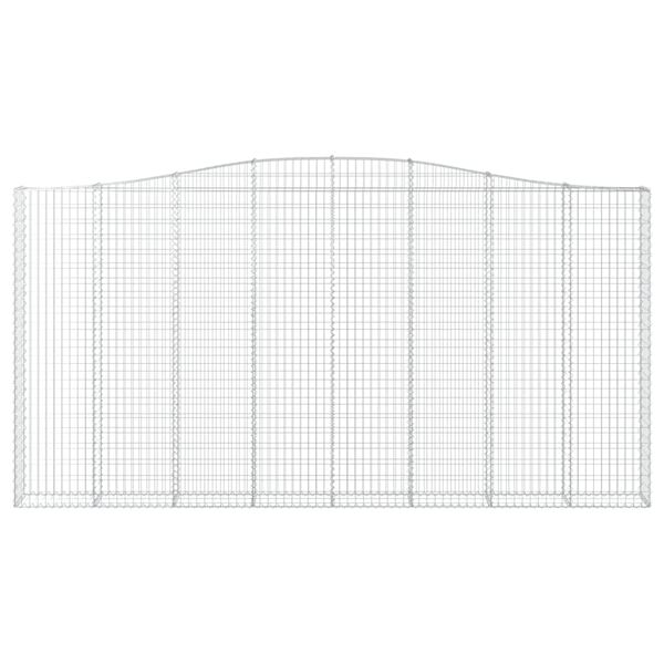 vidaXL Obokane gabion ko&scaron;are 3 kosa 400x30x200/220 cm pocinkano železo