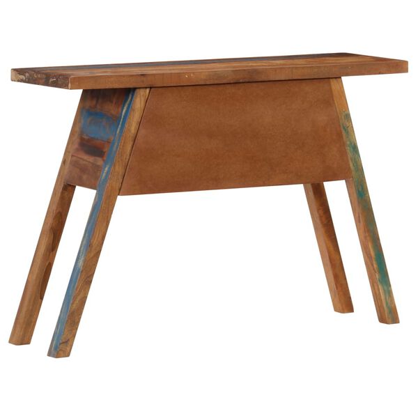 vidaXL Konzolna mizica 110x30x75 cm trden predelan les