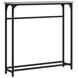 vidaXL Konzolna mizica siva sonoma 75x19,5x75 cm inženirski les