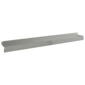 vidaXL Robovi trave 20 kos 100 x 10 x 8 cm Jeklo Srebrna
