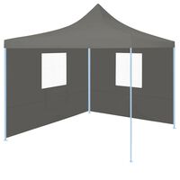vidaXL Profesionalen zložljiv vrtni šotor z 2 stranicama 2x2 m jeklo