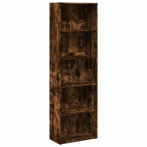 vidaXL Knjižna omara dimljeni hrast 60x30x189 cm inženirski les