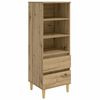 vidaXL Visok predalnik Artisan hrast 40 x 36 x 110 cm Inženirski les