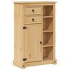 vidaXL Kopalni&scaron;ka omarica Corona 70x33x110 cm trdna borovina