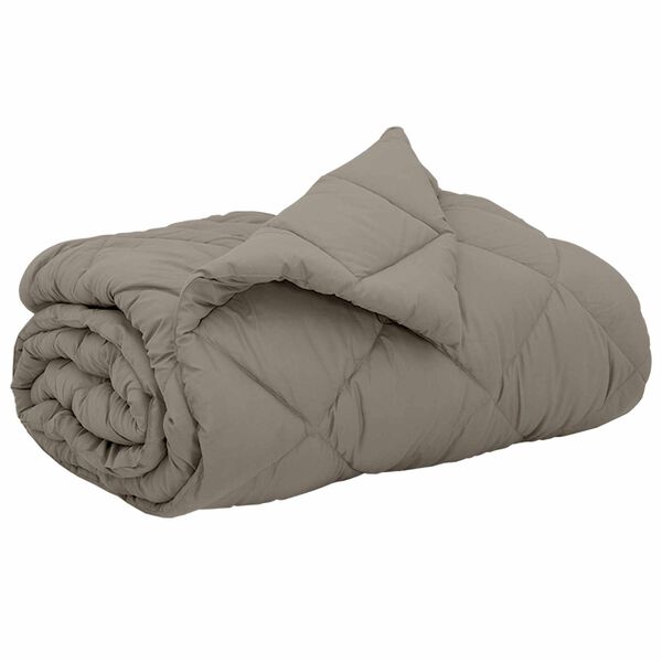 vidaXL Polna celoletna prevleka Svetlo siva 200 x 220 cm Mikrovlakna