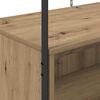 vidaXL Stojalo za oblačila Rjav hrast 100 x 44 x 160 cm