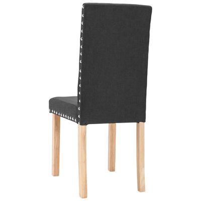 vidaXL Jedilni stoli 2 kosa črno blago