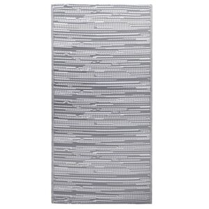 vidaXL Zunanja preproga ARAKIL siva 120x180 cm PP