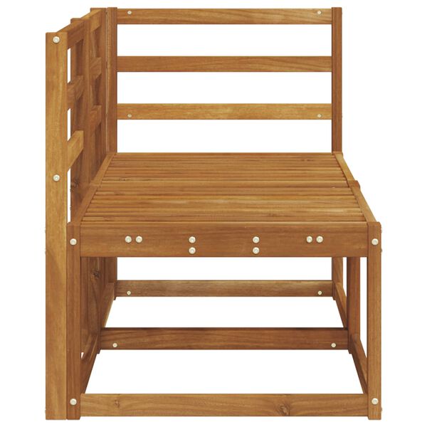 vidaXL Zunanji srednji in kotiček kavč 2 Kos Naravna