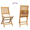 vidaXL Vrtnik Bistro Set 3 pcs Rjava Trden akacijev les
