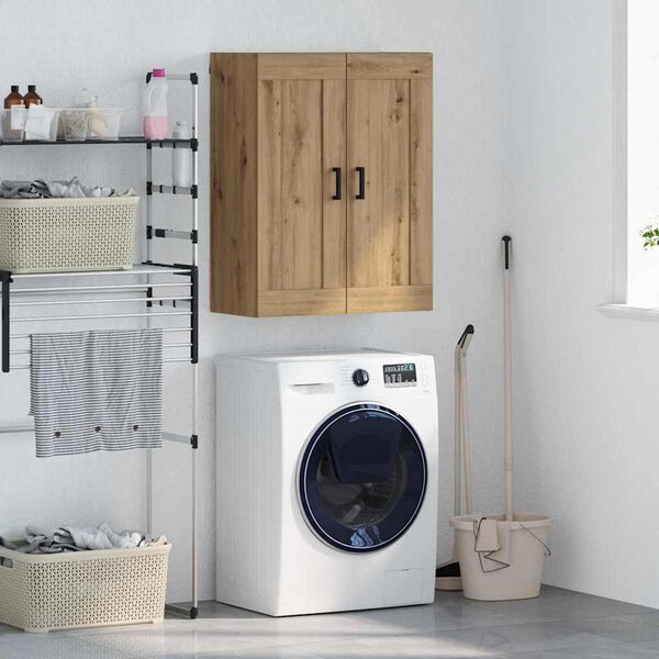 vidaXL Stenska omara Umetni hrast 69,5 x 34 x 90 cm Konstruiran les