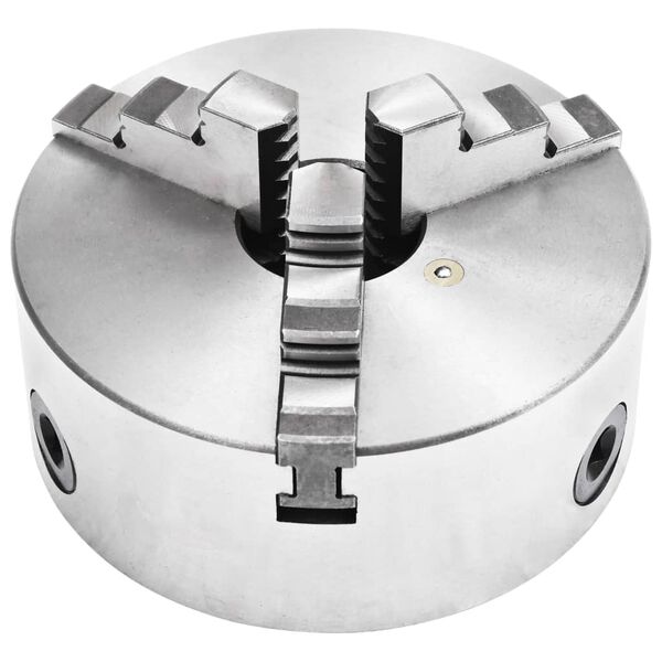 vidaXL Stružna glava s 3 čeljustmi in samo-centriranjem 160 mm jeklo