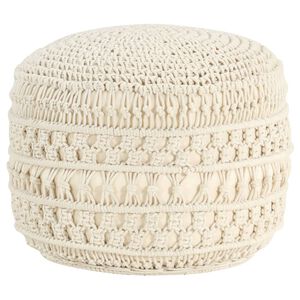 vidaXL Ročno izdelan tabure makrame 45x30 cm bombaž
