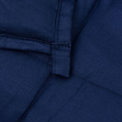vidaXL Obtežena odeja modra 235x290 cm 15 kg blago
