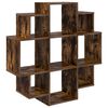 vidaXL Stenska polica Dimljen hrast 90 x 25 x 90 cm Inženirski les