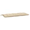 vidaXL Blazina za vrtno klop bež 120x50x7 cm oxford tkanina