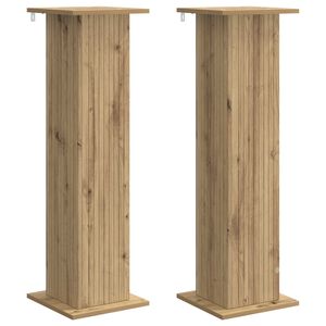 vidaXL Stojalo za rastline 2 kos Artisan hrast 30,5 x 30 x 100,5 cm