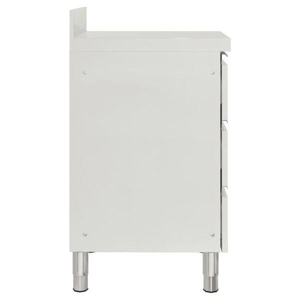 vidaXL Profesionalne kuhinjske omarice s 3 predali 2 kosa 50x60x96 cm