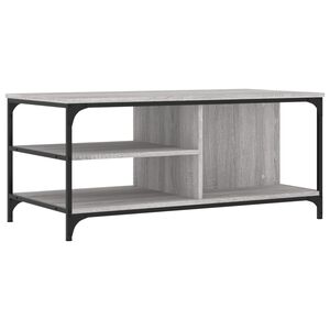 vidaXL Klubska mizica Siva sonoma 100x50x45 cm inženirski les