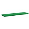 vidaXL Blazina za klop SOEST 100% poliester Zelena 160 x 40 x 5 cm
