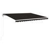 vidaXL Avtomatsko zložljiva tenda 400x350 cm antracitna