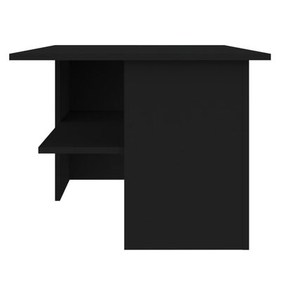 vidaXL Klubska mizica črna 90x60x46,5 cm iverna plošča