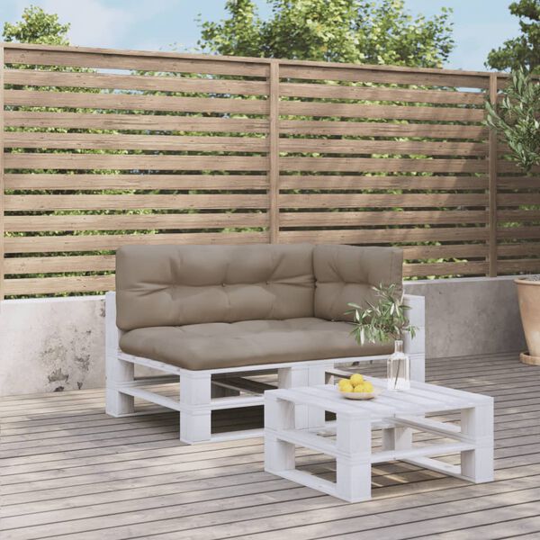 vidaXL Blazine za palete 3 kosi taupe blago